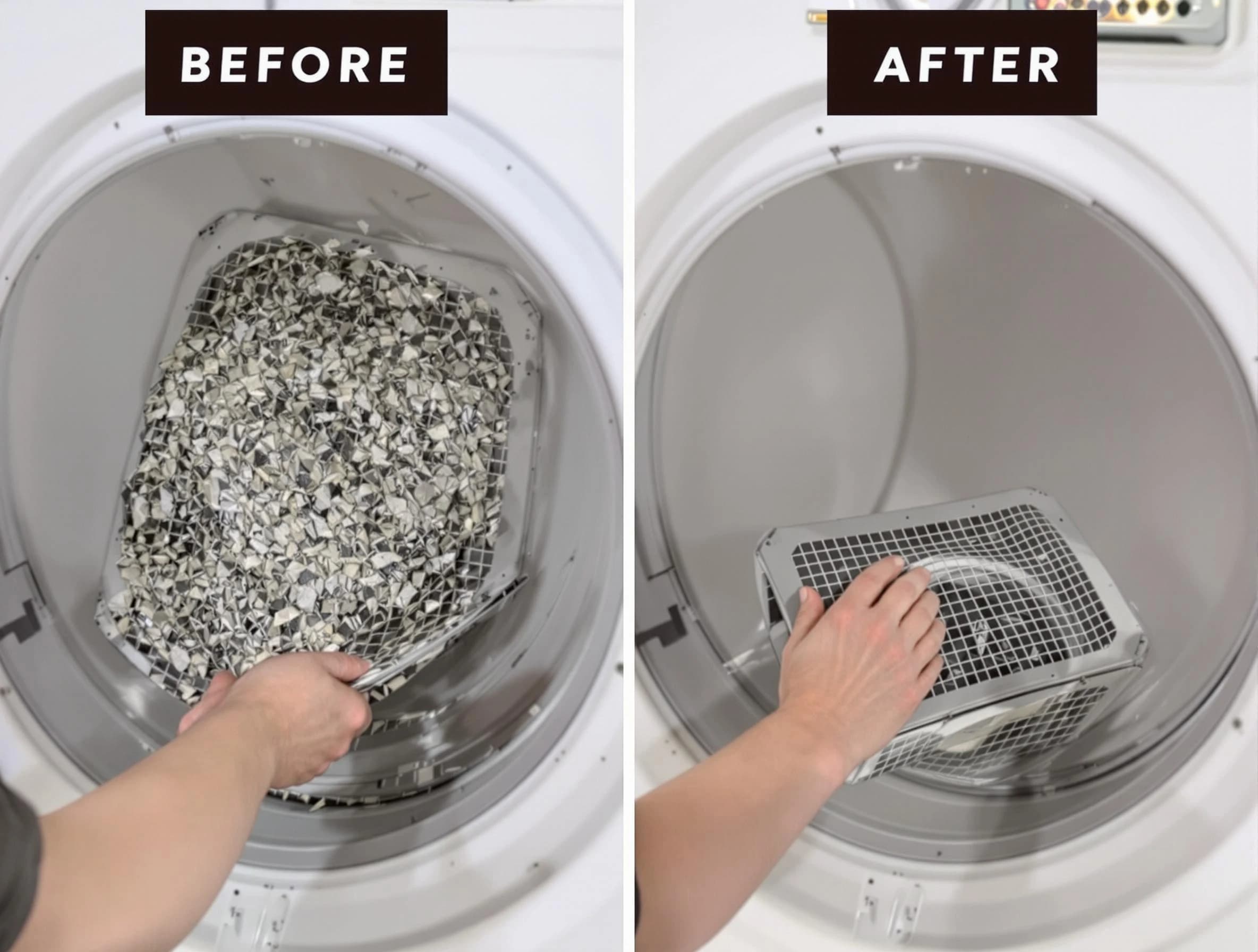 Professional lint trap cleaning by Mount Pleasant Dryer Vent Cleaning in Mount Pleasant