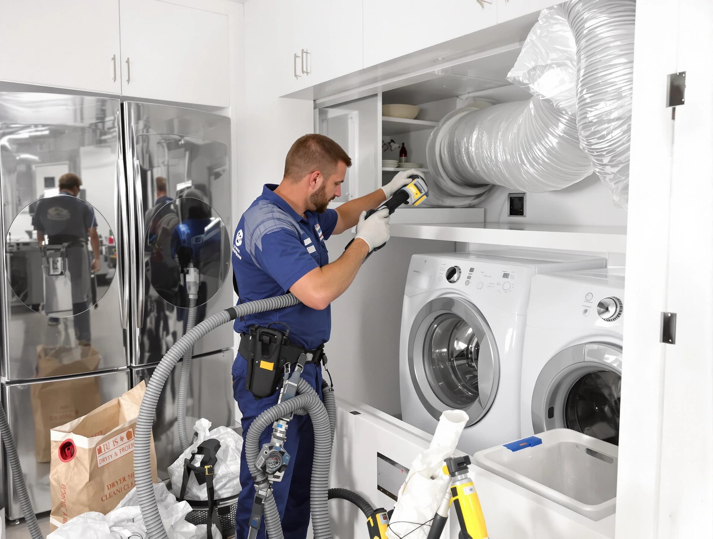 Professional duct cleaning by Mount Pleasant Dryer Vent Cleaning in Mount Pleasant