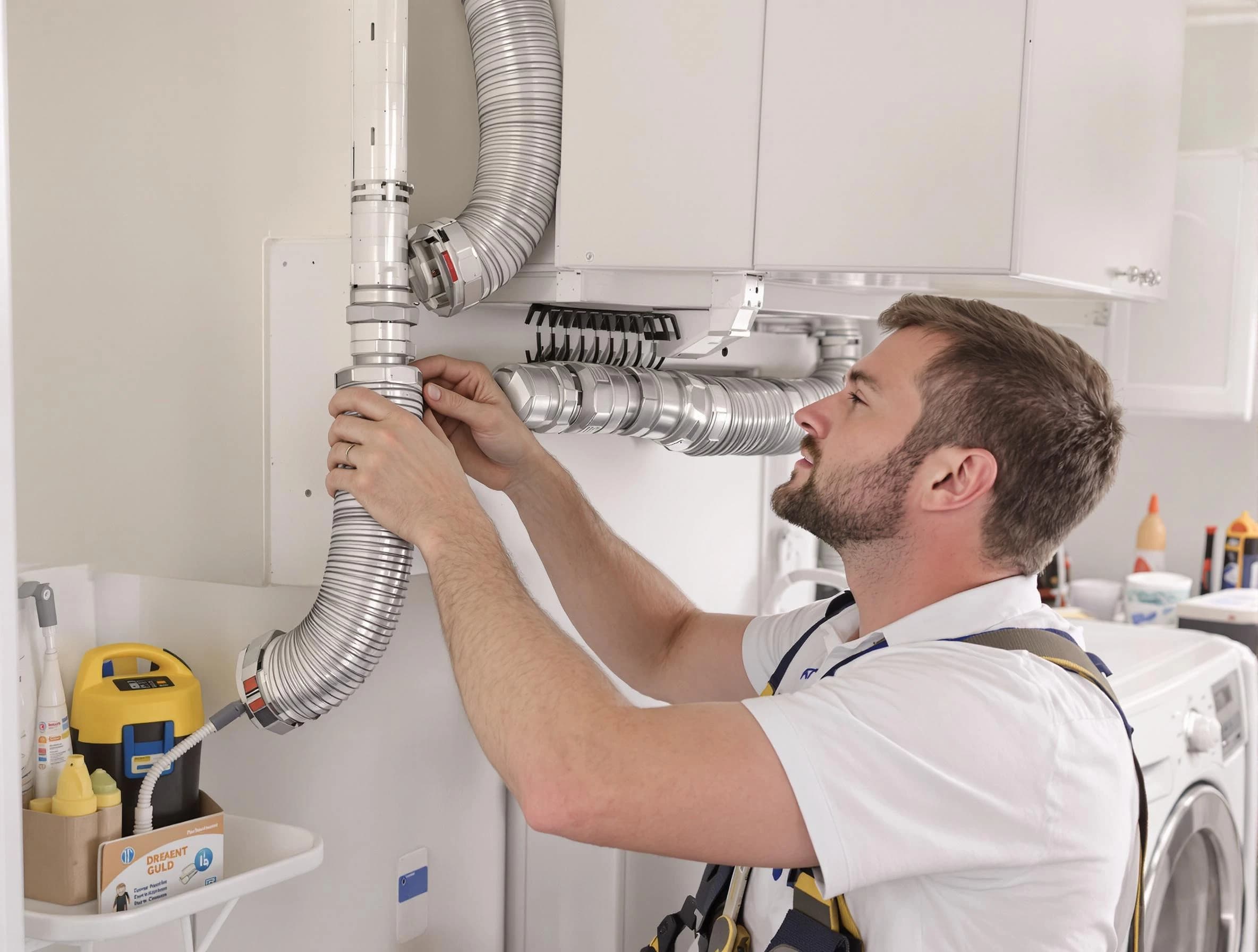 Professional dryer vent repair and installation by Mount Pleasant Dryer Vent Cleaning in Mount Pleasant