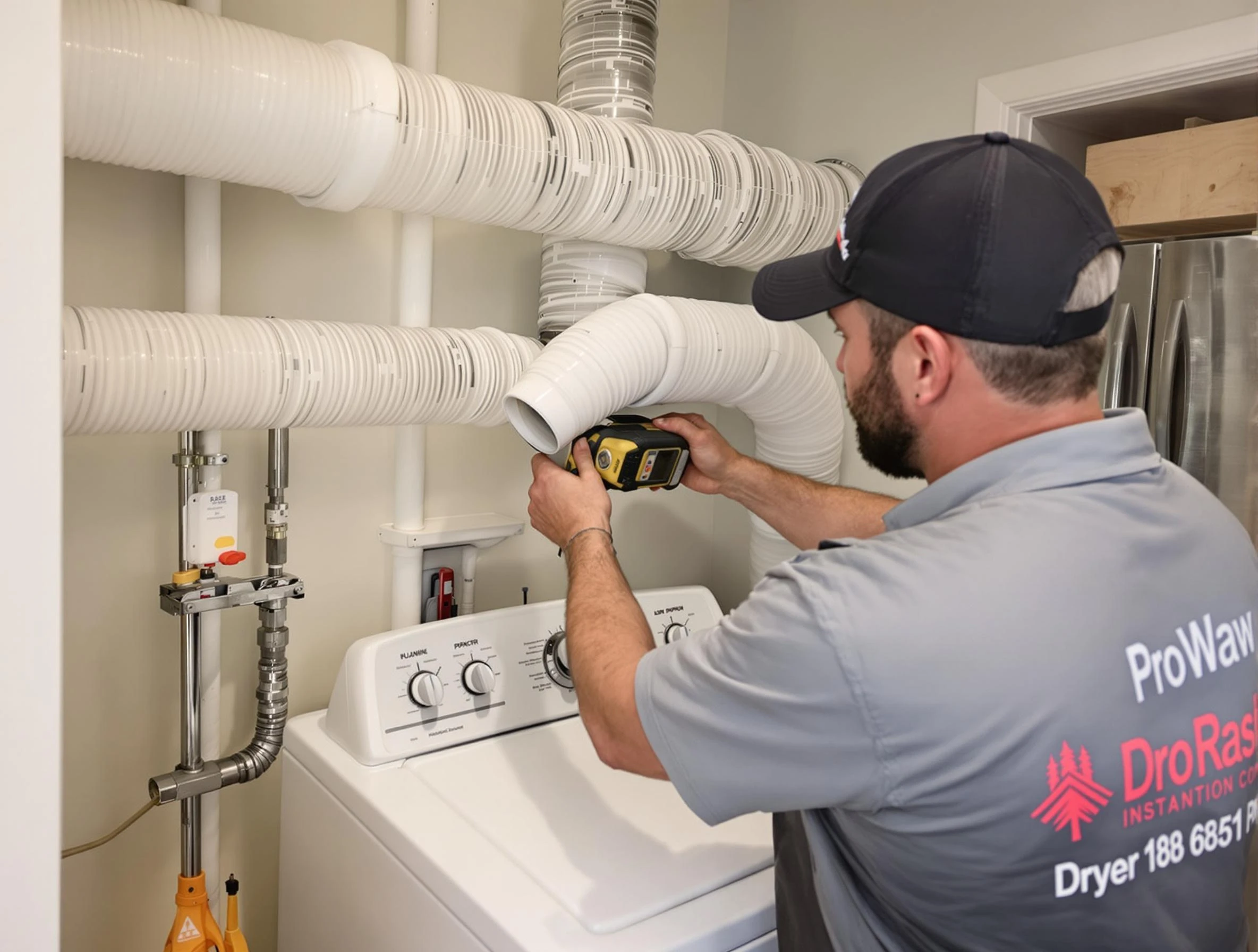 Professional dryer vent hose installation by Mount Pleasant Dryer Vent Cleaning in Mount Pleasant