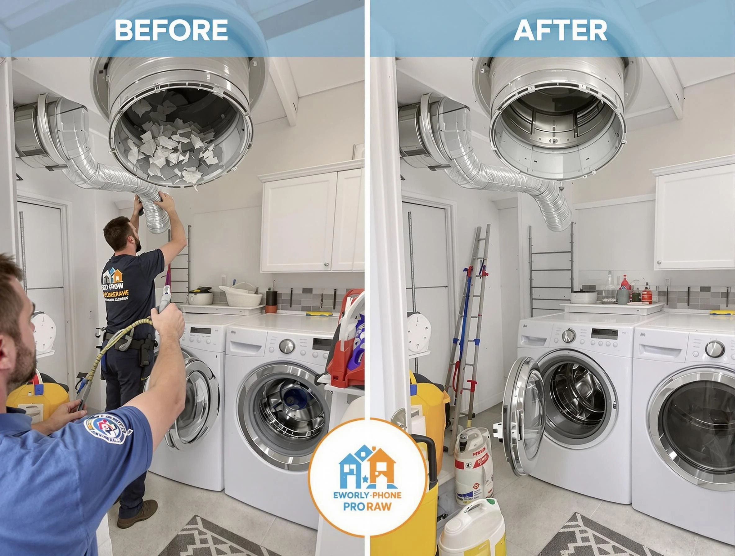 Residential dryer vent cleaning by Mount Pleasant Dryer Vent Cleaning in Mount Pleasant
